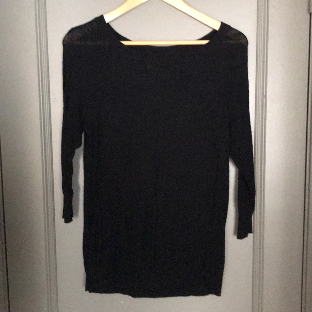 Sonoma - Black Thinner Sweater - 3/4 Sleeves